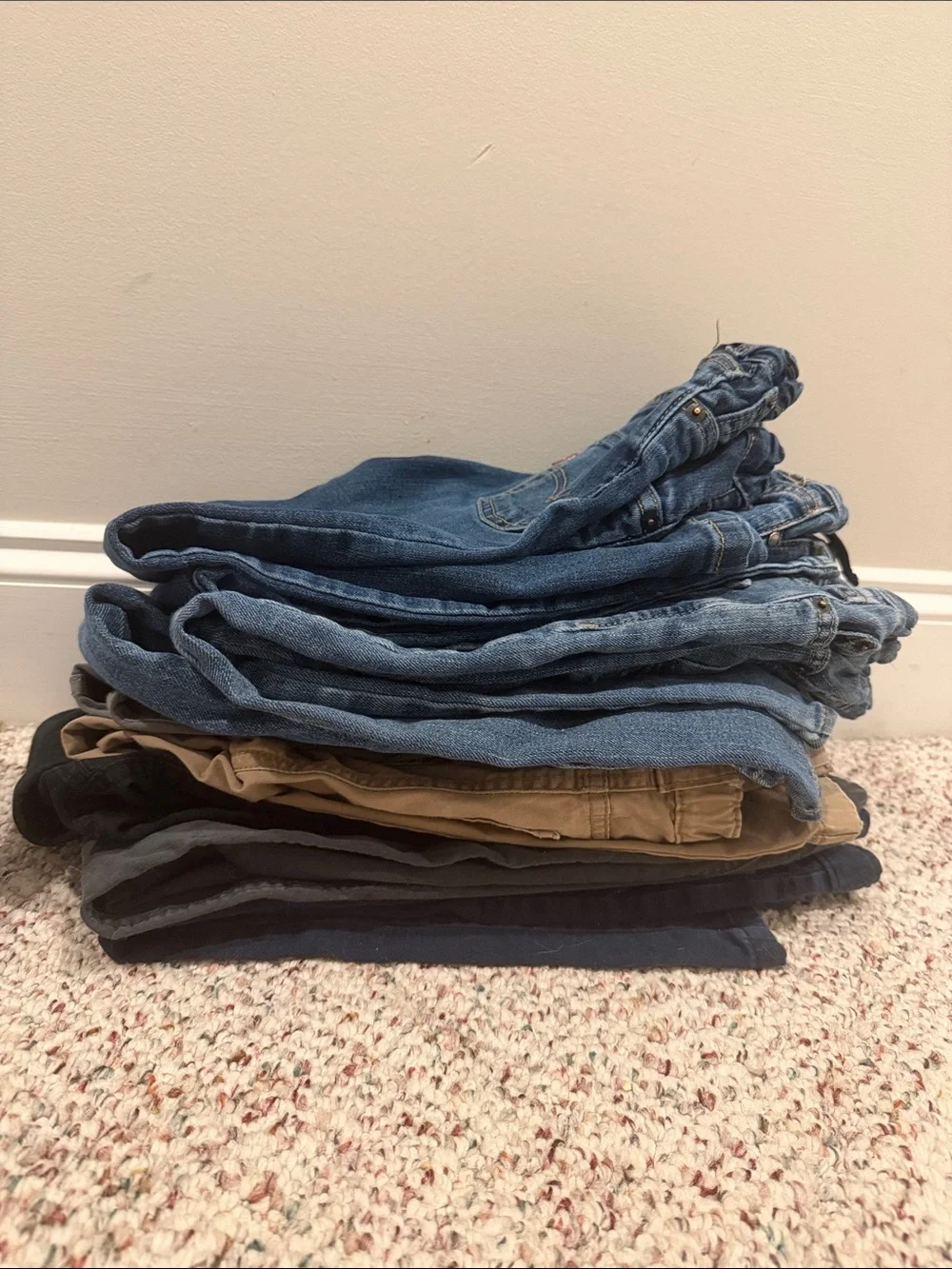 Boy Pants/Slacks- Lot 10-Uniform- 6/7- Jean/Khaki Old Navy Levi Cat Jack